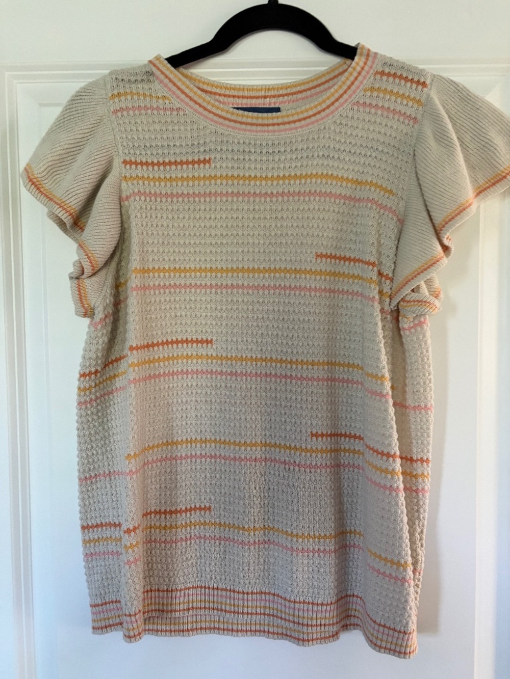 Democracy short sleeve light sweater